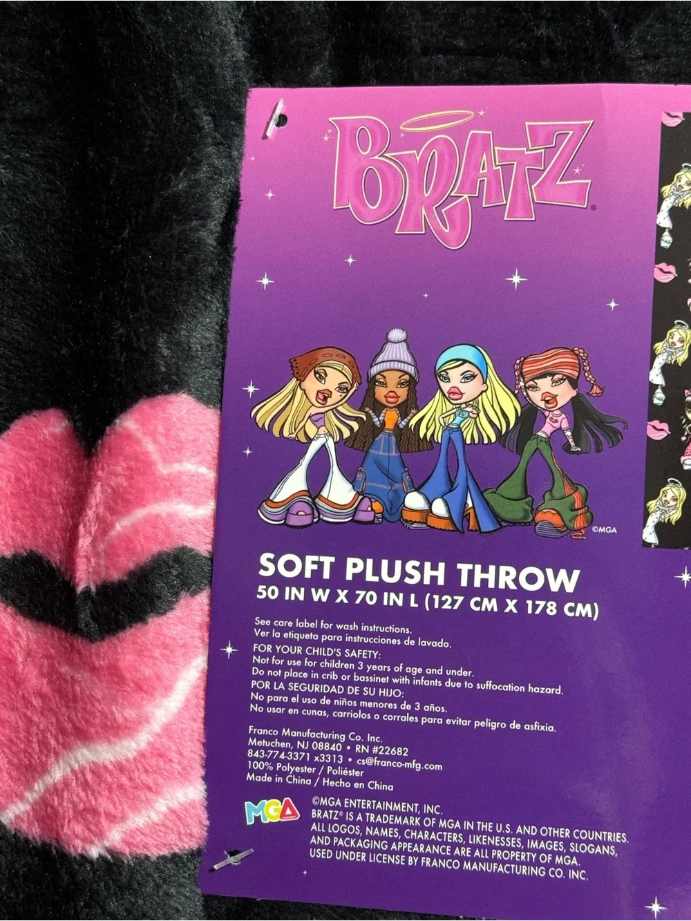 Bratz Halloween Throw Blanket